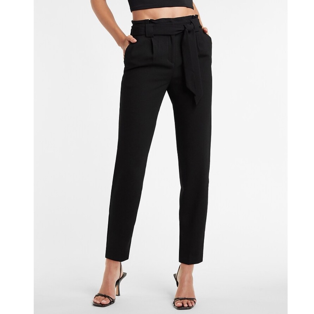 Express Elegant Black Cropped Pants